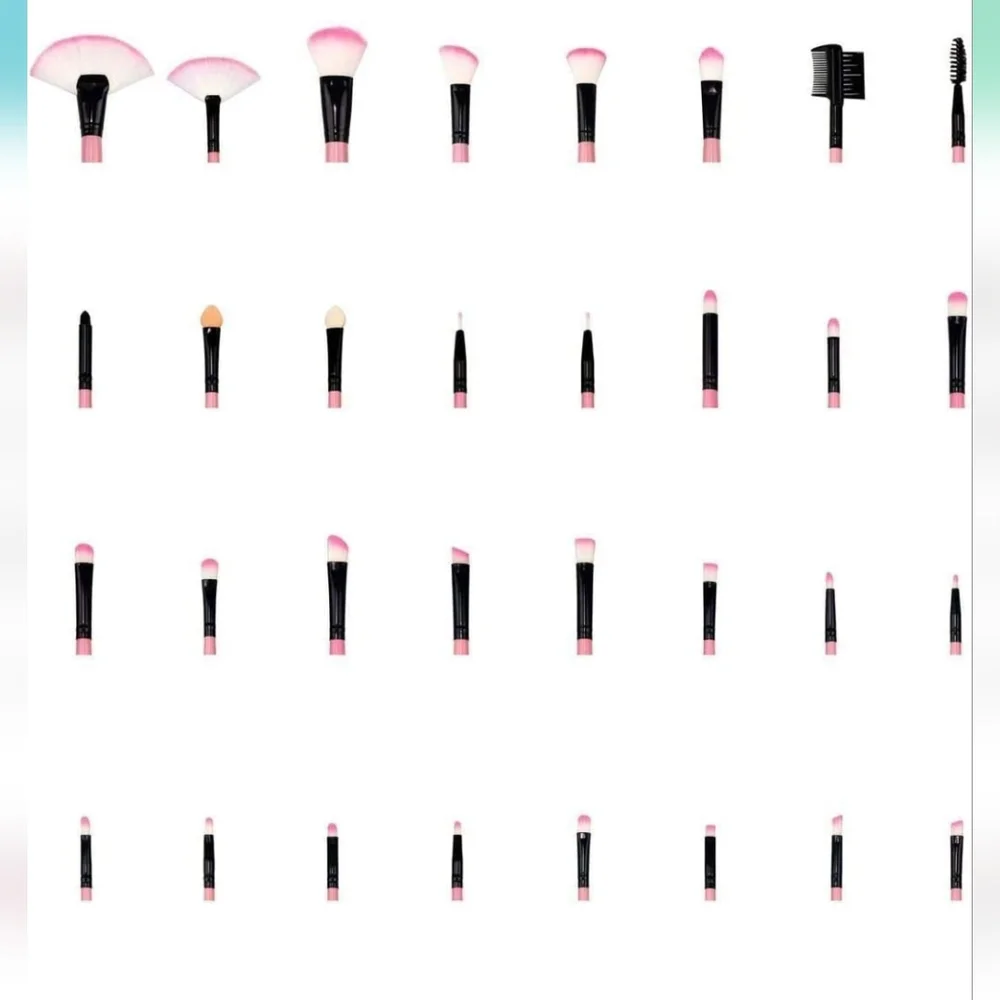 32 Piece proffessional MAKE Up Brush Set With Case Multi Purpose Brushes - Picture 5 of 7